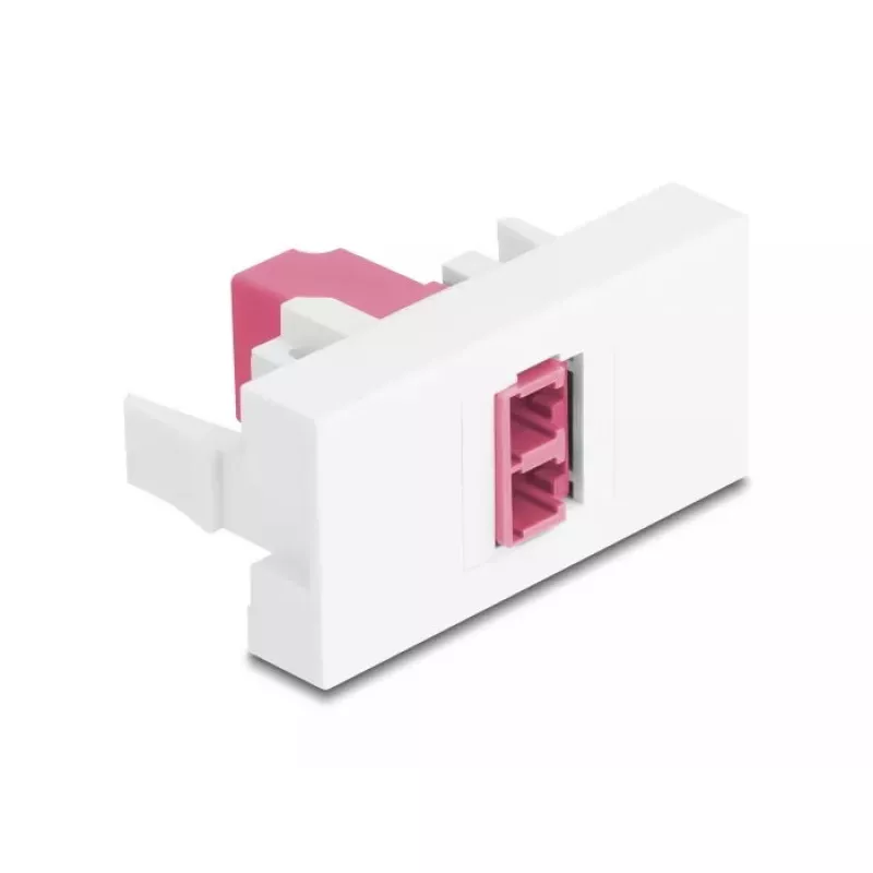 Šviesolaidinis adapteris DeLOCK 90846 LC Multi-mode 1 vnt. Violetinis Baltas