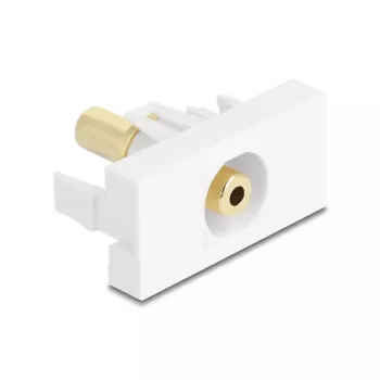 Kištukinis lizdas DeLOCK 90843 2 x 3,5 mm kabelio jungtis balta