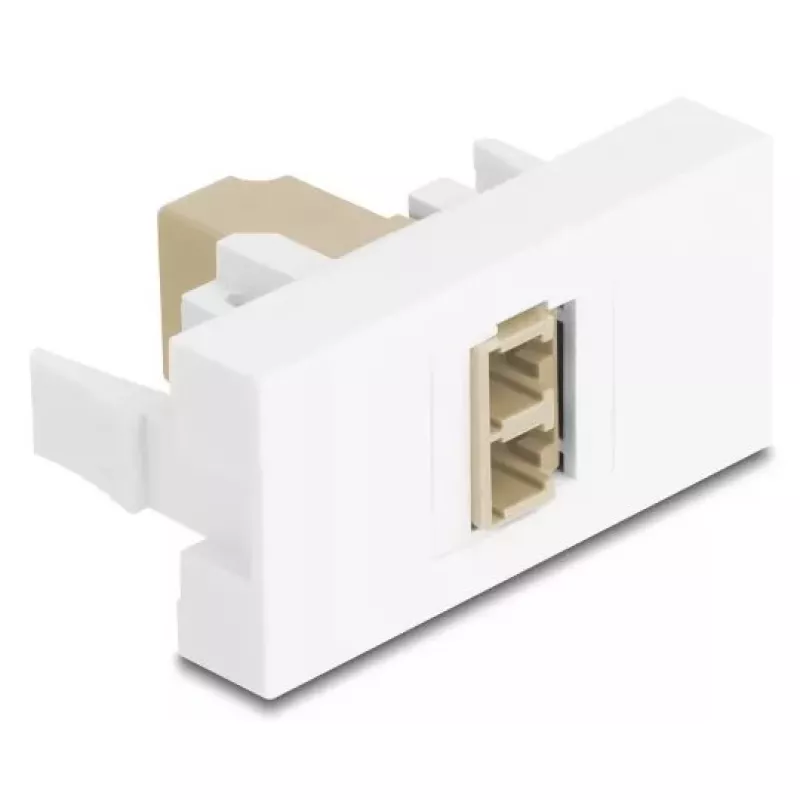 Skaidulinės optikos adapteris DeLOCK 90840 LC daugiamodis 1 vnt. Smėlio, balta