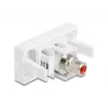 DeLOCK 90857 Keystone modulis RCA raudona balta 22,5 mm 45 mm 33 mm