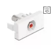 DeLOCK 90857 Keystone modulis RCA raudona balta 22,5 mm 45 mm 33 mm