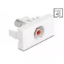 DeLOCK 90857 Keystone modulis RCA raudona balta 22,5 mm 45 mm 33 mm