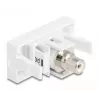 DeLOCK keystone modulis 90858 Plokščias Baltas RCA jungtis 1