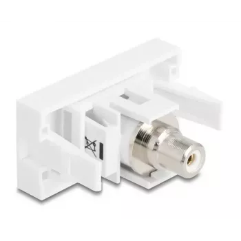 DeLOCK keystone modulis 90858 Plokščias Baltas RCA jungtis 1