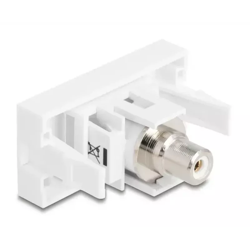 DeLOCK keystone modulis 90858 Plokščias Baltas RCA jungtis 1