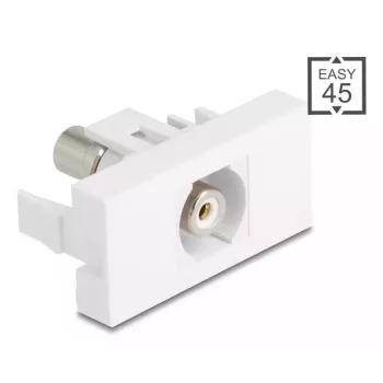 DeLOCK keystone modulis 90858 Plokščias Baltas RCA jungtis 1