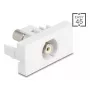 DeLOCK keystone modulis 90858 Plokščias Baltas RCA jungtis 1