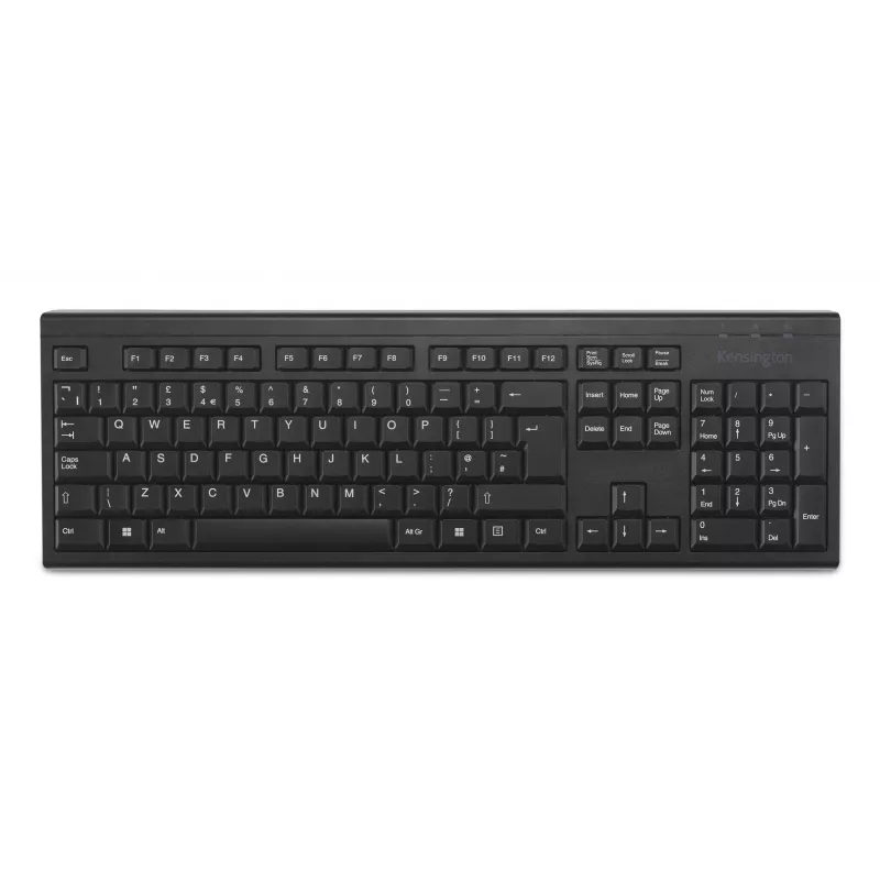 Kensington KB150 EQ belaidė klaviatūra, pilno dydžio (100 %), belaidė, radijo dažnio belaidė, membraninė, QWERTY, juoda