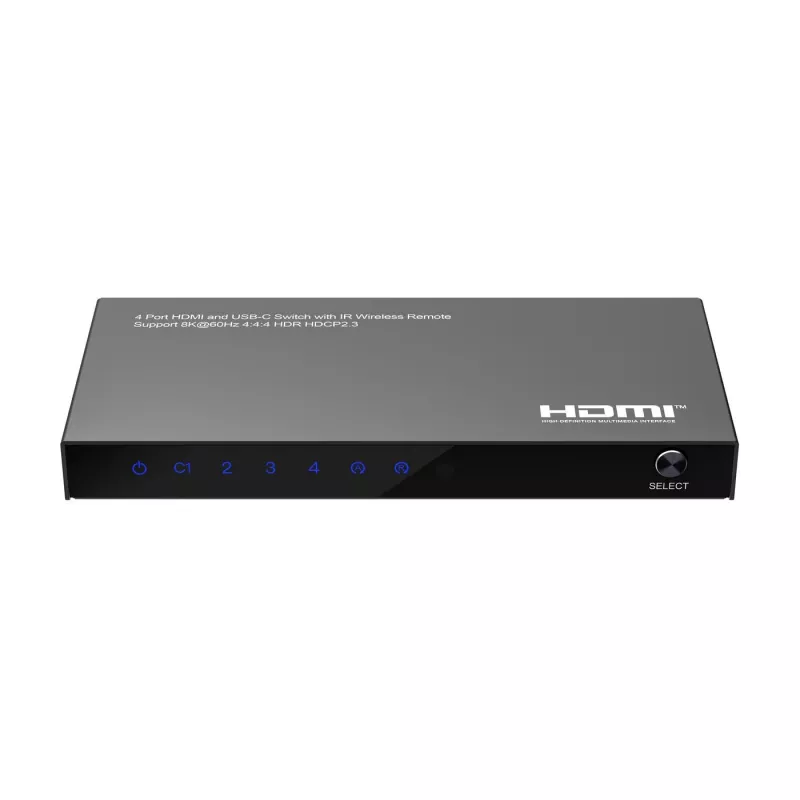 HDMI komutatorius MicroConnect MC-USBCHDMISWITCH0401-8K 8K raiška