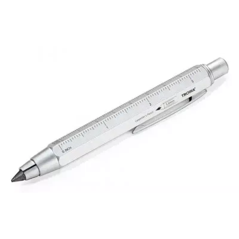 Mechaninis pieštukas TROIKA ZIMMERMANN 5,6 mm HB Sidabrinis Žalvaris