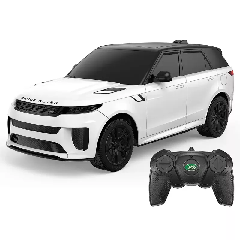 Radijo bangomis valdomas automobilis Jamara Range Rover Sport SV — baltas, svoris 0,2 kg, rekomenduojamas amžius 6+