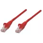 Intellinet tinklo kabelis, Cat5e, 0,5 m, raudonas, CCA, U/UTP, PVC, RJ45, auksuoti kontaktai, nesikabinantis, apsauginė mova, garantija visam tarnavimo laikui
