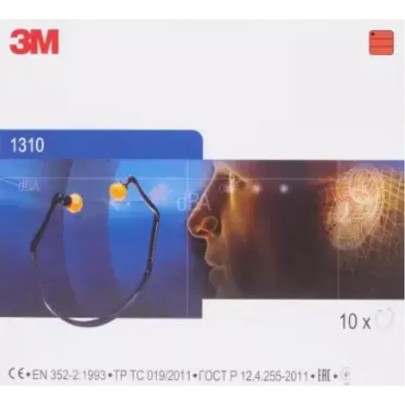 3M Bügelgehörschuetzer 26 dB 7000034667 1 vnt. Daugkartiniai ausų kištukai Mėlyni, Oranžiniai 50 vnt.
