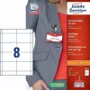 Nelipnios etiketės AVERY 4822 permatomos baltos stačiakampės 32 vnt.