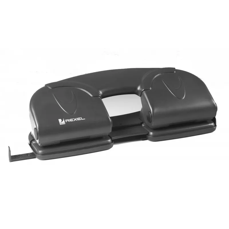 Rexel V412 4 skylių skylamušis juodas