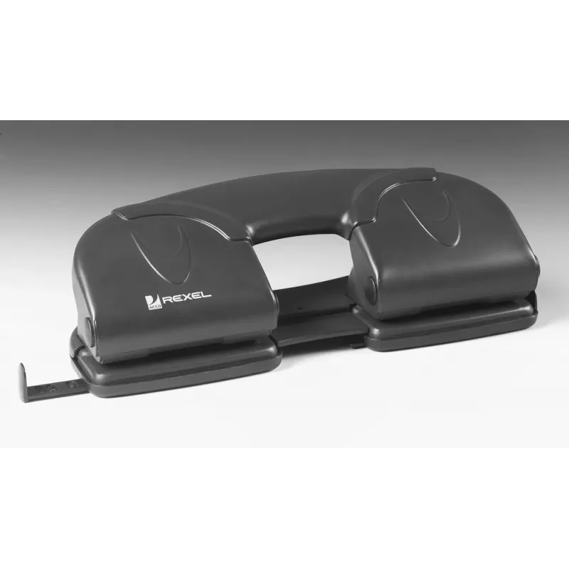 Rexel V412 4 skylių skylamušis juodas