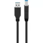 USB kabelis Goobay 95719 USB 3.2 Gen 1 1m USB A USB B juodas