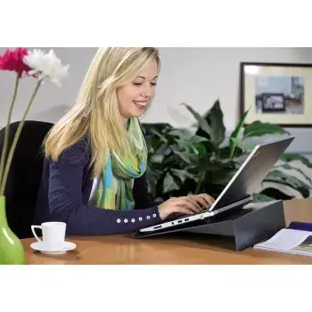 Hama 00053073 nešiojamojo kompiuterio stovas Juoda 46.7 cm (18.4 col.)