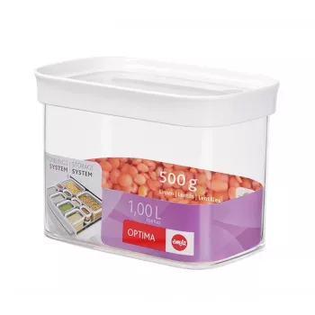 EMSA 513557 maisto laikymo indas Stačiakampė dėžutė 1 L Skaidrus 4 vnt.