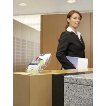 Vizitinių laikiklis Durable 2439 plastikinis permatomas 240 kortelių
