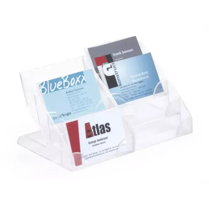 Vizitinių laikiklis Durable 2439 plastikinis permatomas 240 kortelių