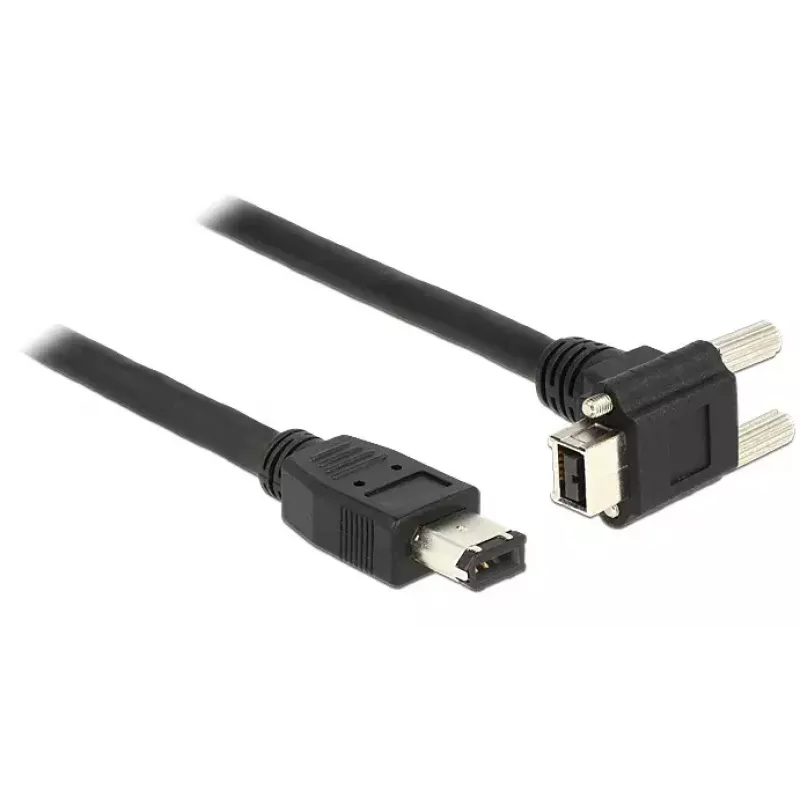 FireWire kabelis DeLOCK 83589 2 m 6 kontaktų – 9 kontaktų juodas