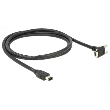 FireWire kabelis DeLOCK 83589 2 m 6 kontaktų – 9 kontaktų juodas