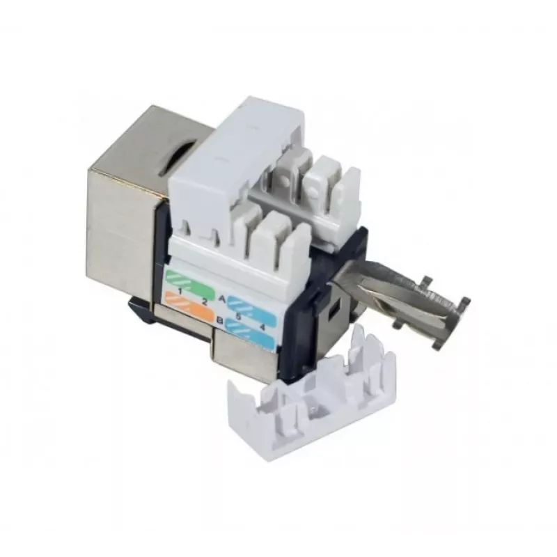 „Keystone“ modulis „Tecline 272850“ plokščias juodas RJ-45