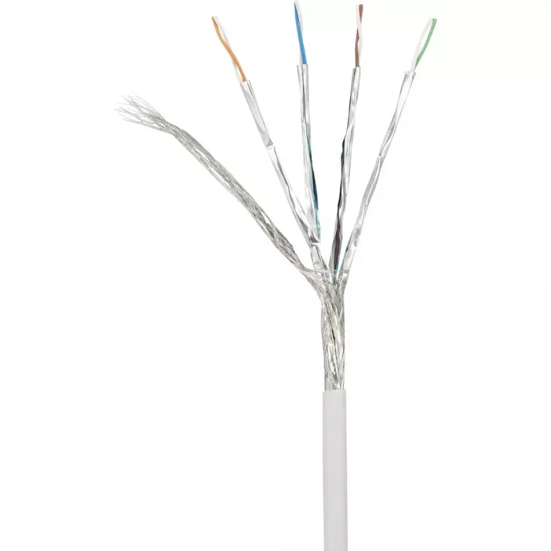 Tinklo kabelis Renkforce RF-4145292 10m Cat6a S/FTP baltas
