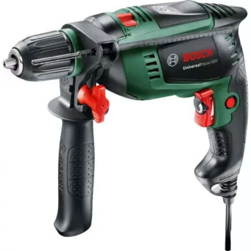 Bosch Universal Impact 800 3000 aps./min. be rakto 1,7 kg juoda, žalia