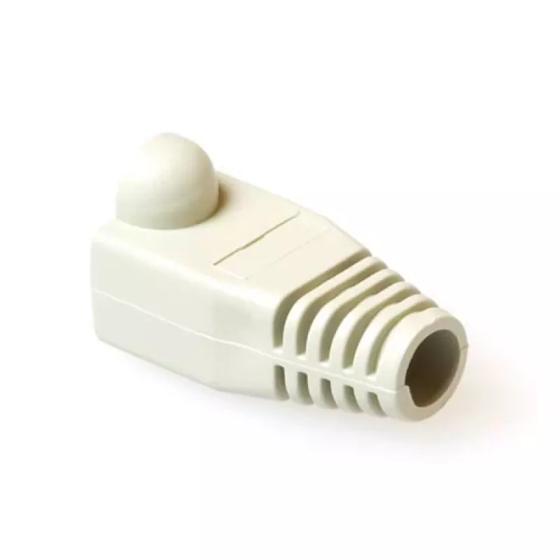 ACT RJ45 baltas antgalis 6,5 mm kabeliui