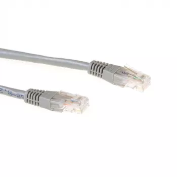 ACT pilkas 3 metrų U/UTP CAT6A komutacinis kabelis su RJ45 jungtimis