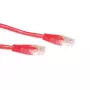 ACT raudonas 20 metrų U/UTP CAT6A komutacinis kabelis su RJ45 jungtimis