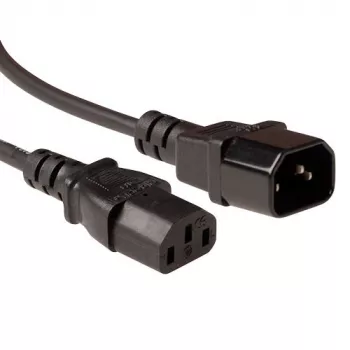 Maitinimo laidas ACT Powercord LSZH C13 - C14 juodas 1,8 m