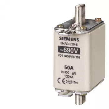 Siemens 3NA3822-6 apsauginis saugiklis Aukštos įtampos 1 vnt.