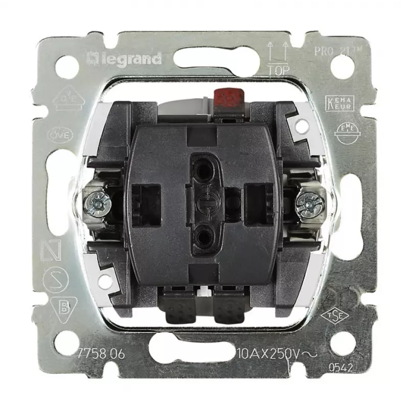 Legrand 775811 šviesos jungiklis, plastikinis, pilkas