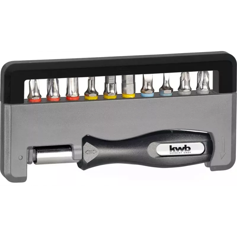 Atsuktuvo antgalių rinkinys KWB Industrial Steel Standard Handy Bit Box