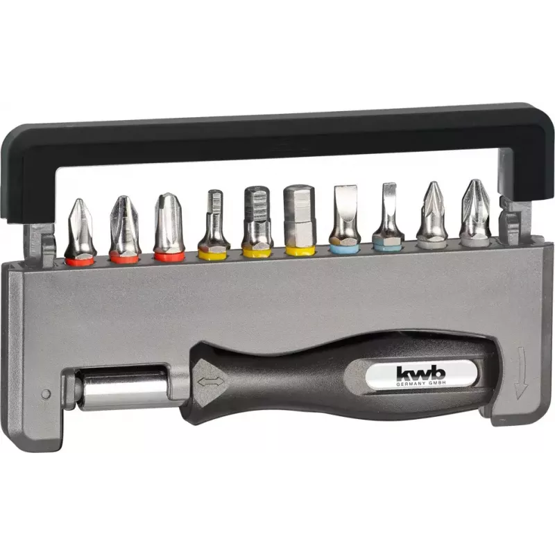 Atsuktuvo antgalių rinkinys KWB Industrial Steel Standard Handy Bit Box