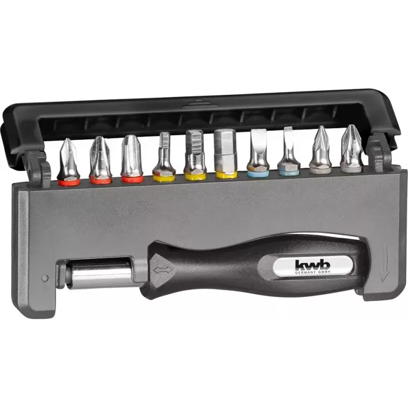 Atsuktuvo antgalių rinkinys KWB Industrial Steel Standard Handy Bit Box