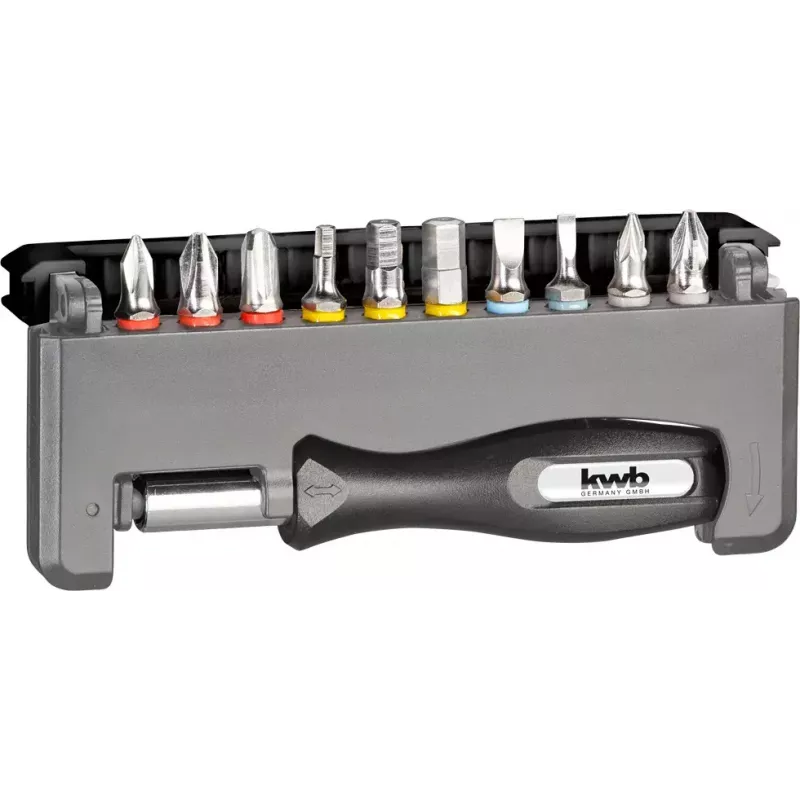 Atsuktuvo antgalių rinkinys KWB Industrial Steel Standard Handy Bit Box