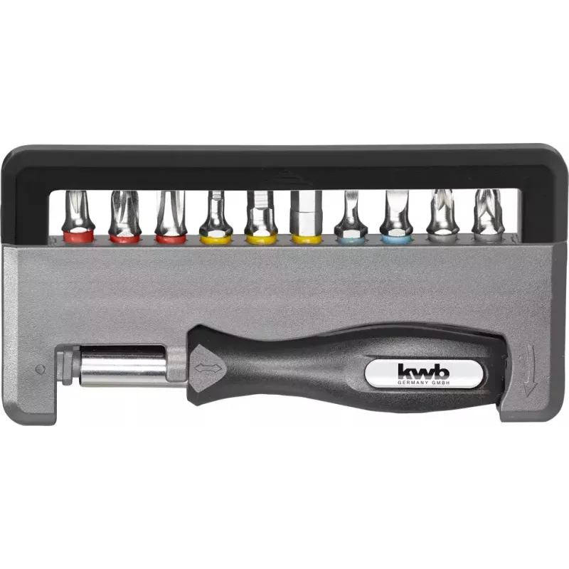 Atsuktuvo antgalių rinkinys KWB Industrial Steel Standard Handy Bit Box