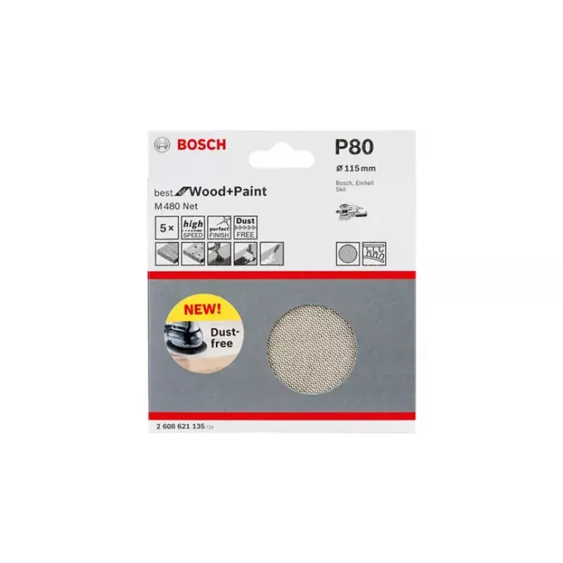 Šlifavimo lapas Bosch M480 Best for Wood and Paint 2608621144