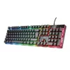 Trust GXT 835 Azor klaviatūra, skirta žaidimams, USB, vokiška, juoda