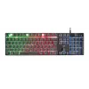 Trust GXT 835 Azor klaviatūra, skirta žaidimams, USB, vokiška, juoda