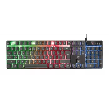 Trust GXT 835 Azor klaviatūra, skirta žaidimams, USB, vokiška, juoda