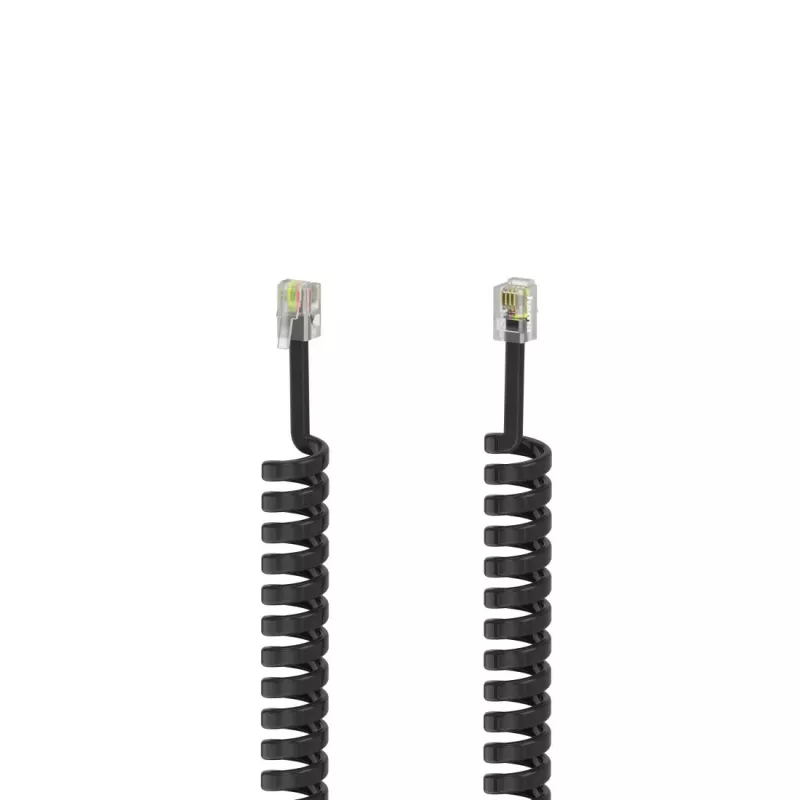 Hama 00201150 telefono kabelis 1,5 m juoda