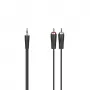 Hama 00200720 garso kabelis 1,5 m 3,5 mm 2 x RCA juodas