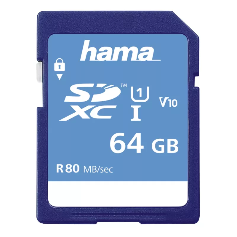 Hama 00213110 atminties kortelė 64 GB SDXC UHS-I Class 10