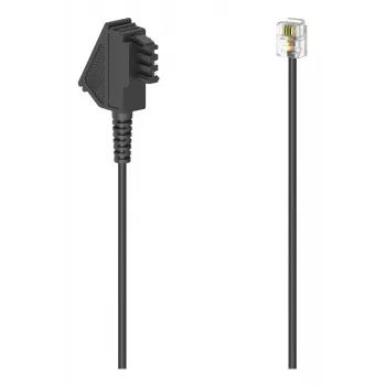 Hama 00300045 telefono kabelis 3 m Juoda