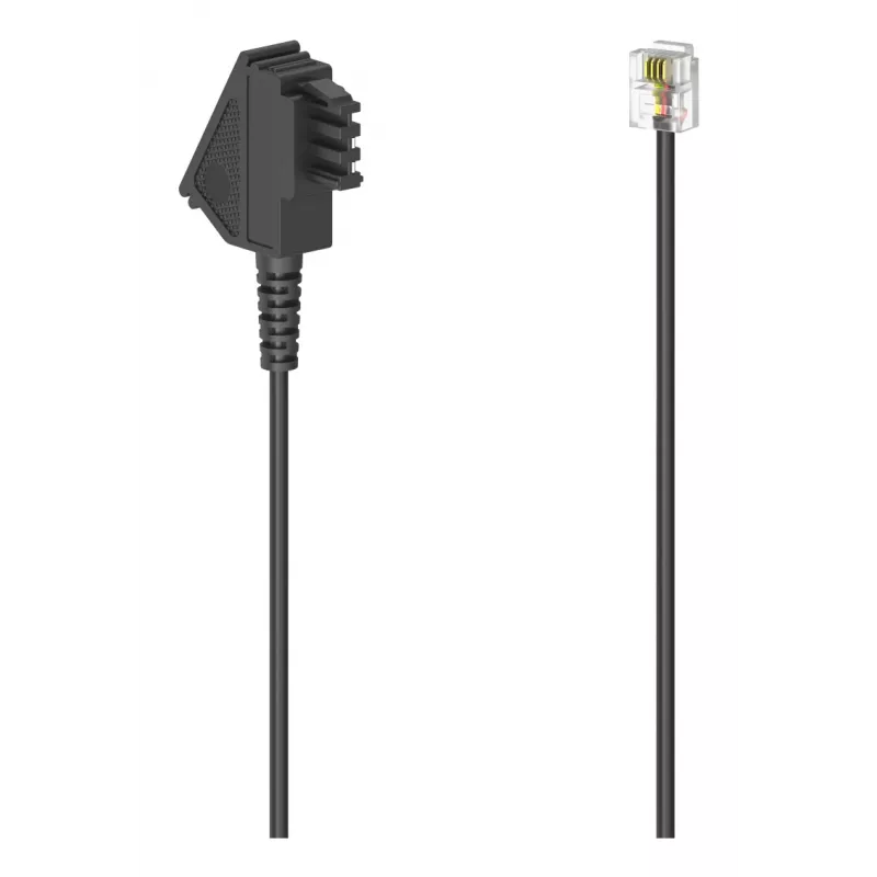 Hama 00300045 telefono kabelis 3 m Juoda